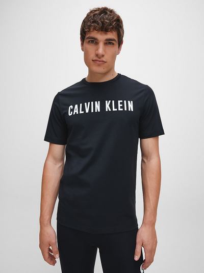 Calvin Klein Ruhák HU549443 | Calvin Klein Logo Gym Férfi Póló Fekete
